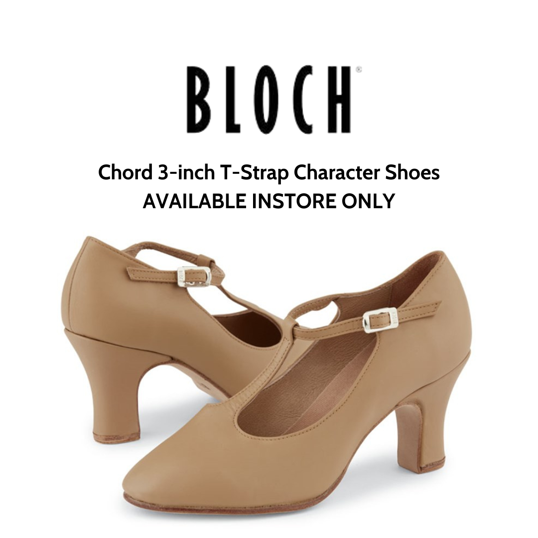 Bloch Chord T-Strap Character Shoe - AVAILABLE INSTORE ONLY