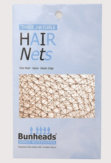 Bunheads Hair Nets (three invisible nets)