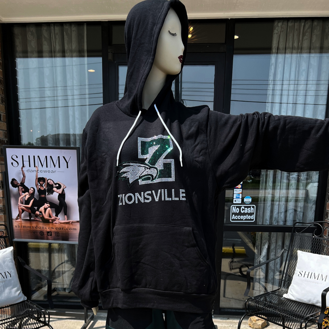 Zionsville Rhinestone Spiritwear -Sweatshirt