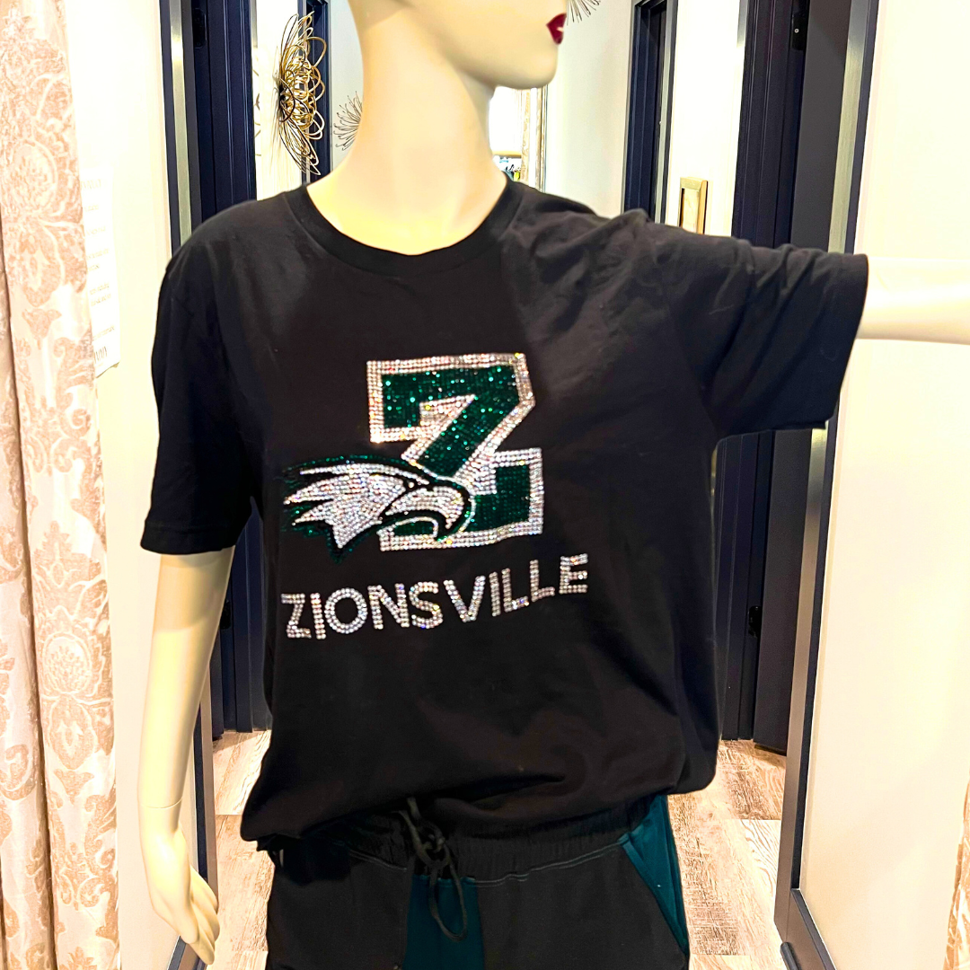 Zionsville Rhinestone Spiritwear - T Shirt
