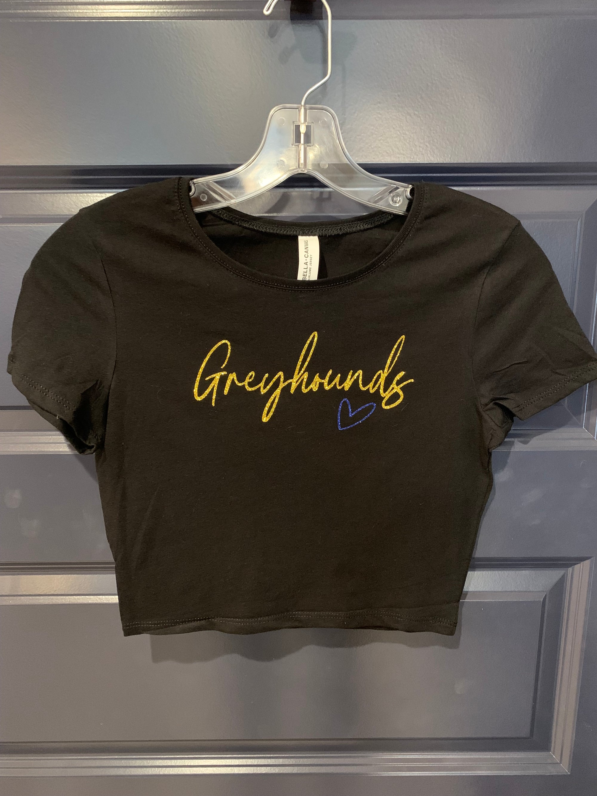 Carmel Greyhounds Crop Fitted Short Sleeve Tee
